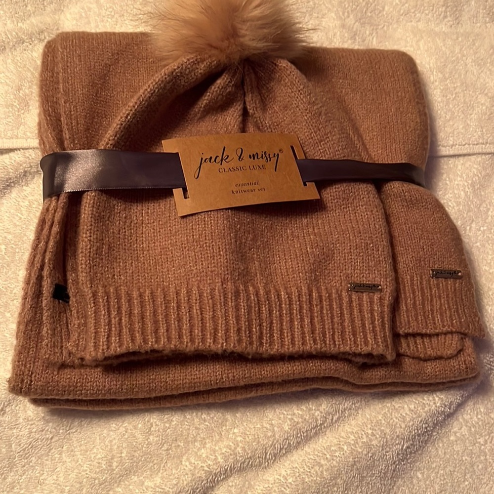 Hat with matching scarf